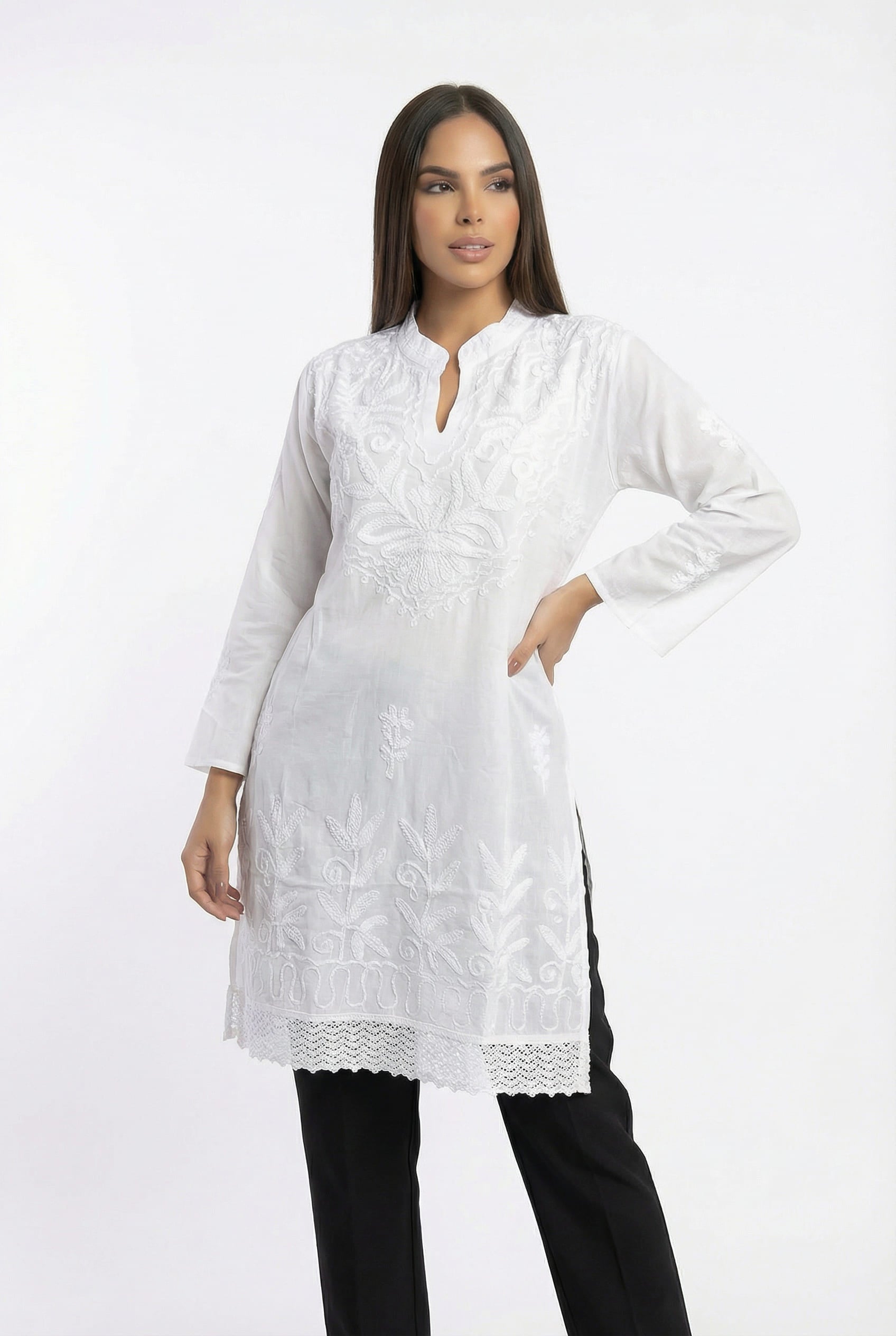 Bluson Blanco Bordado
