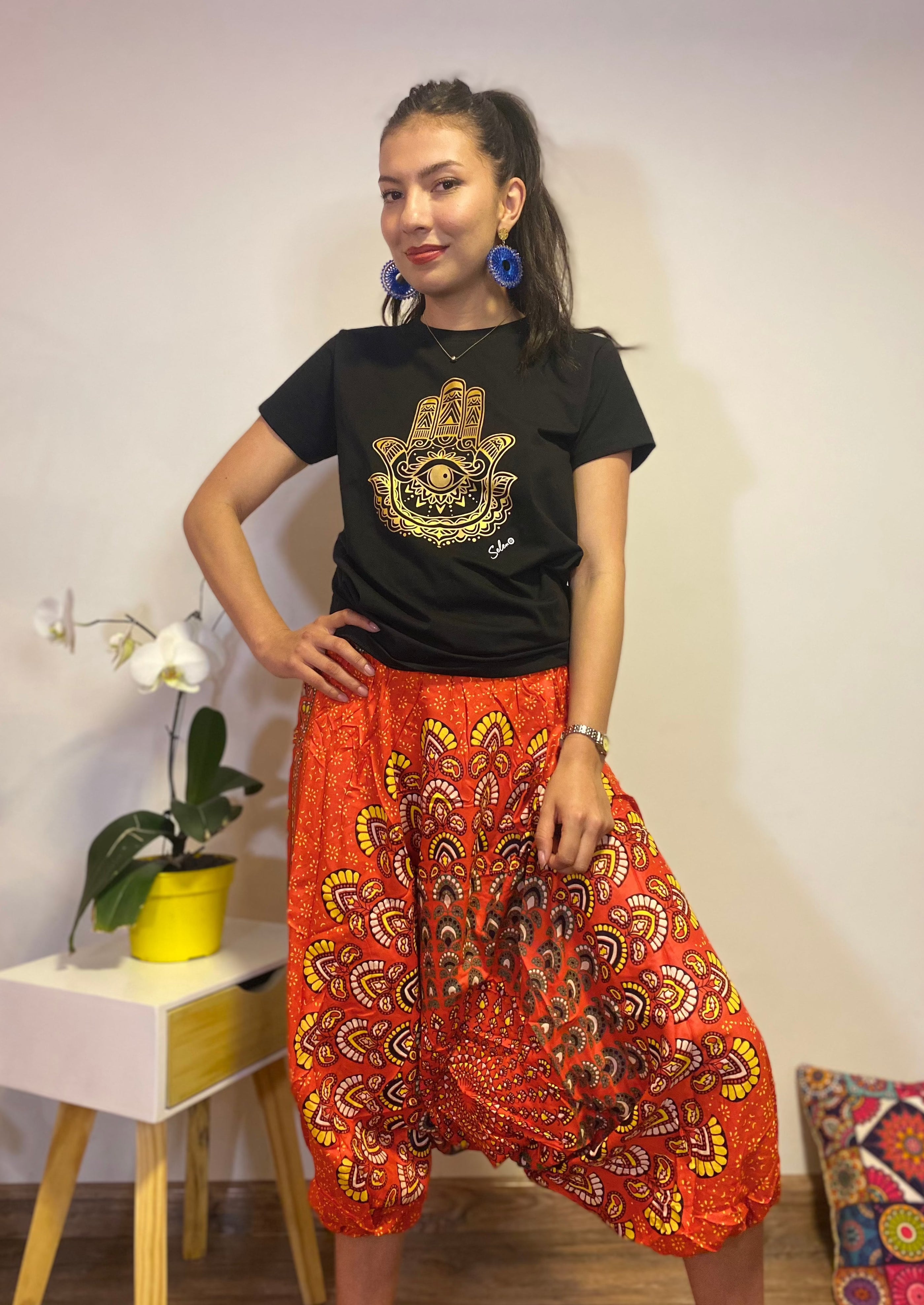 Pantalon Harem Naranja