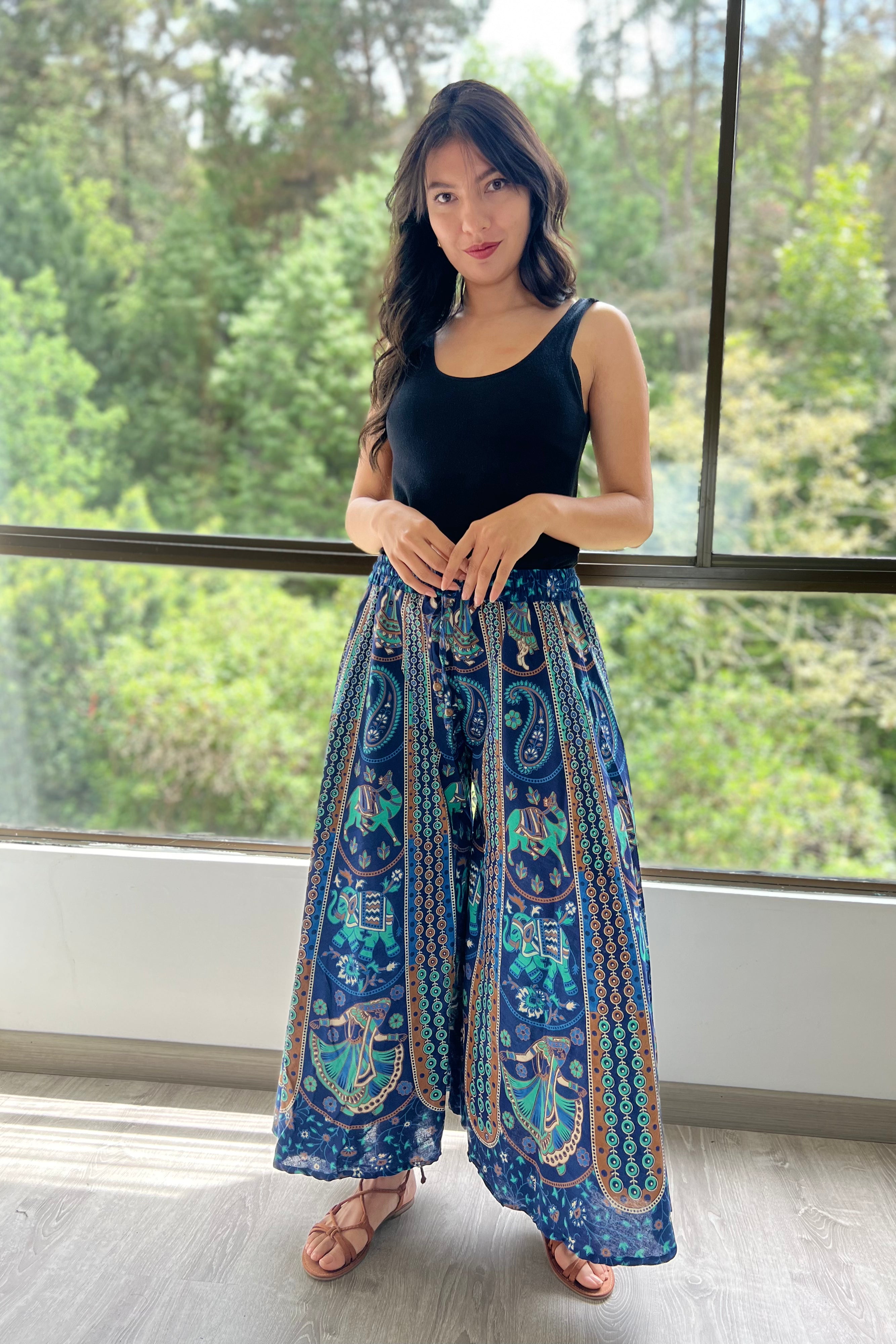 Pantalon Hippie Azul