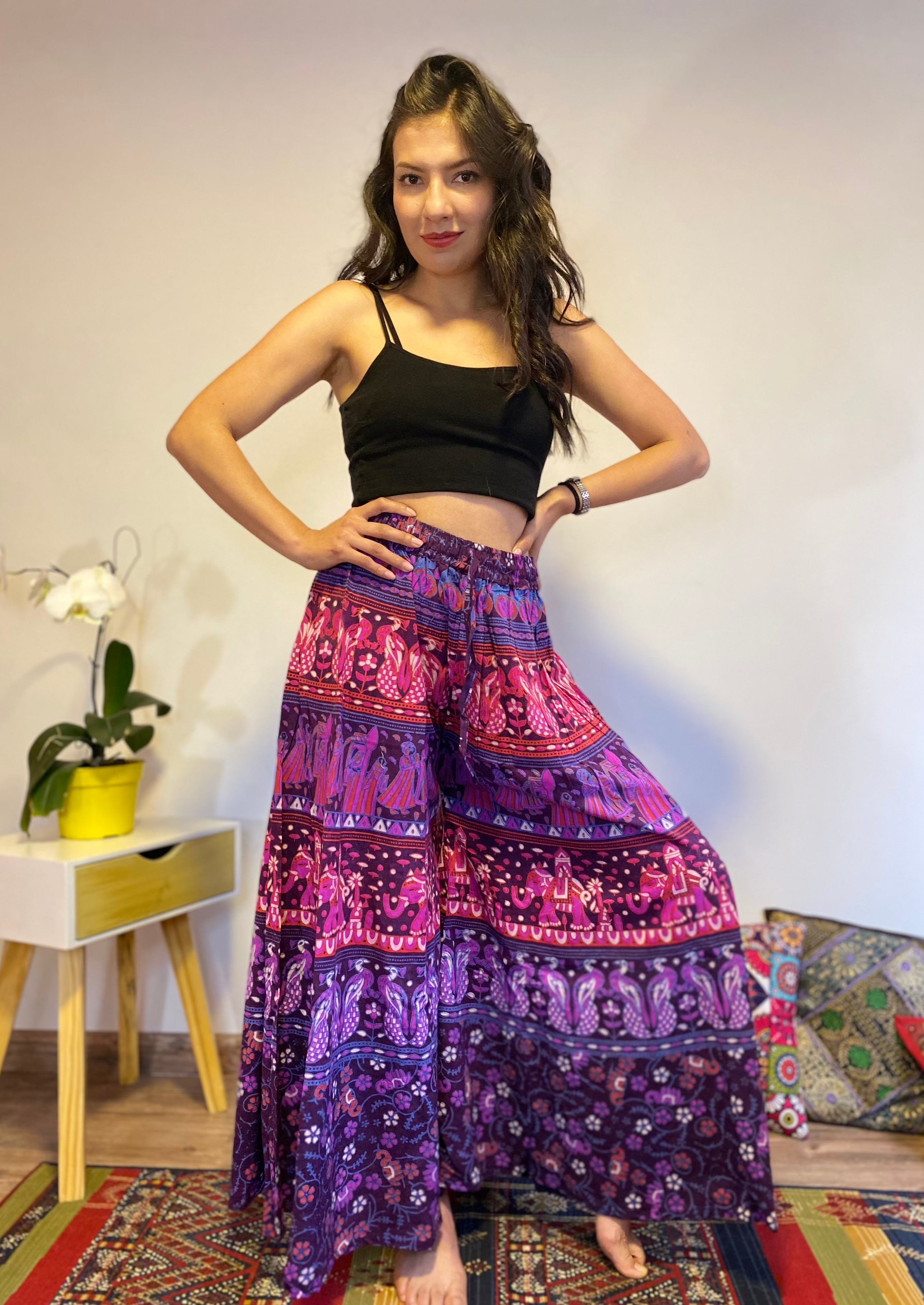 Pantalon Hippie Morado