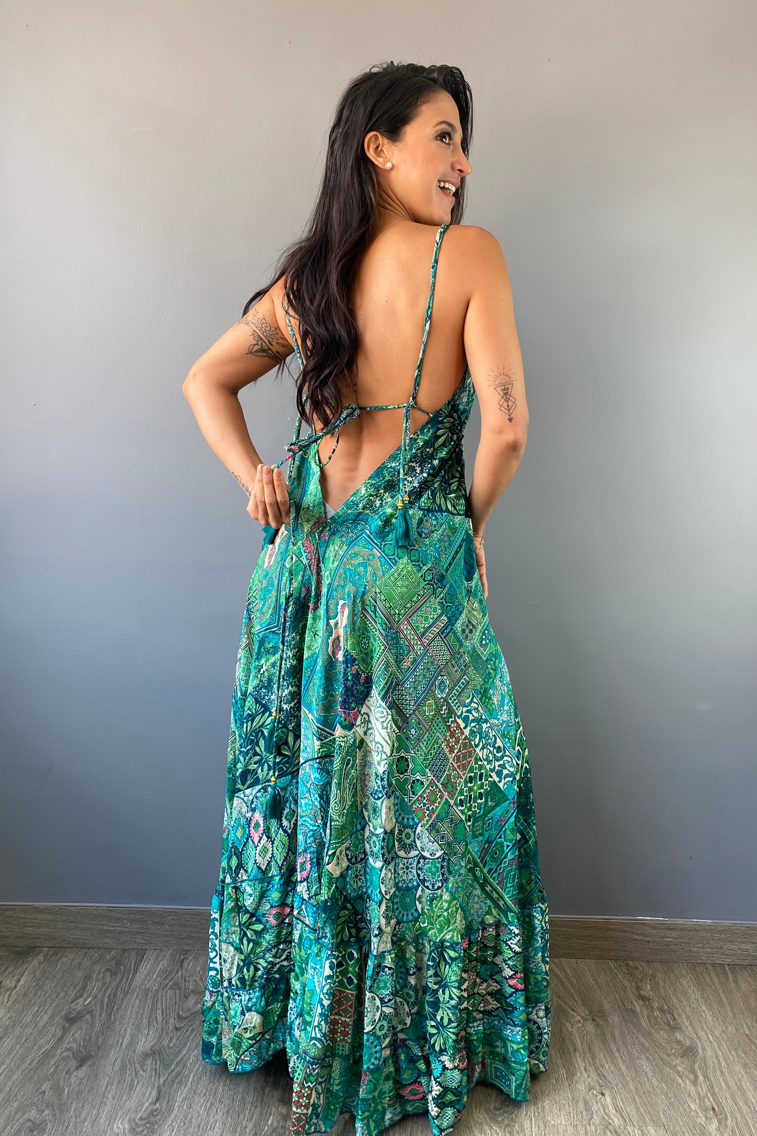 Vestido Boho Verde