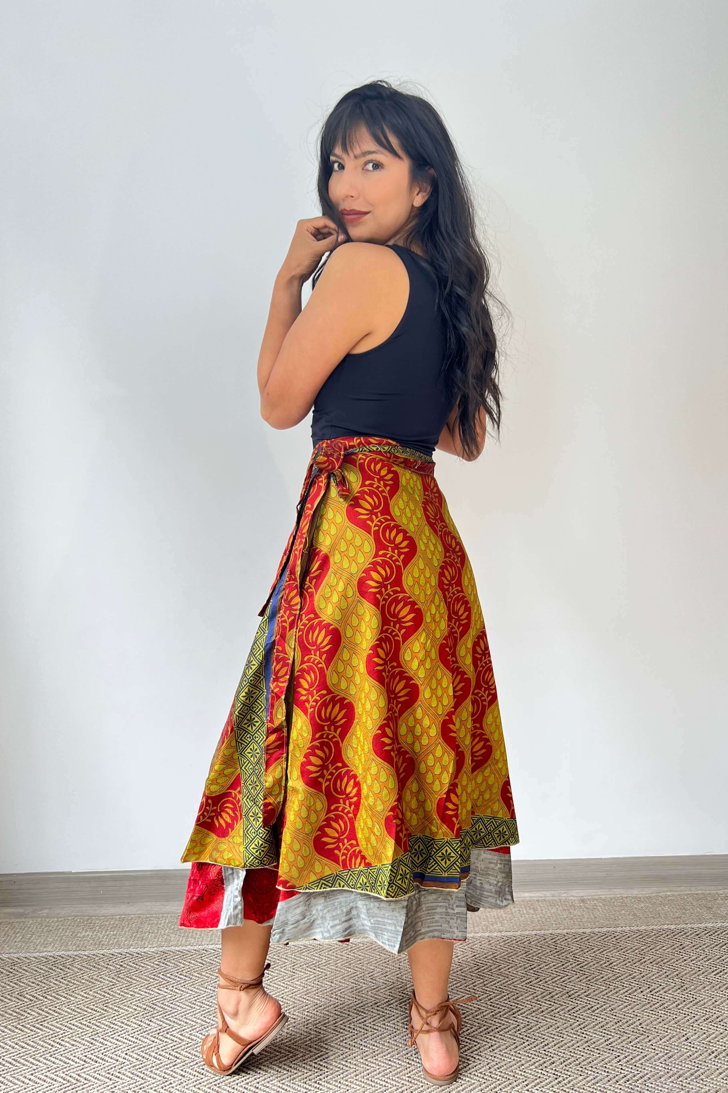 Falda Doble Faz Seda