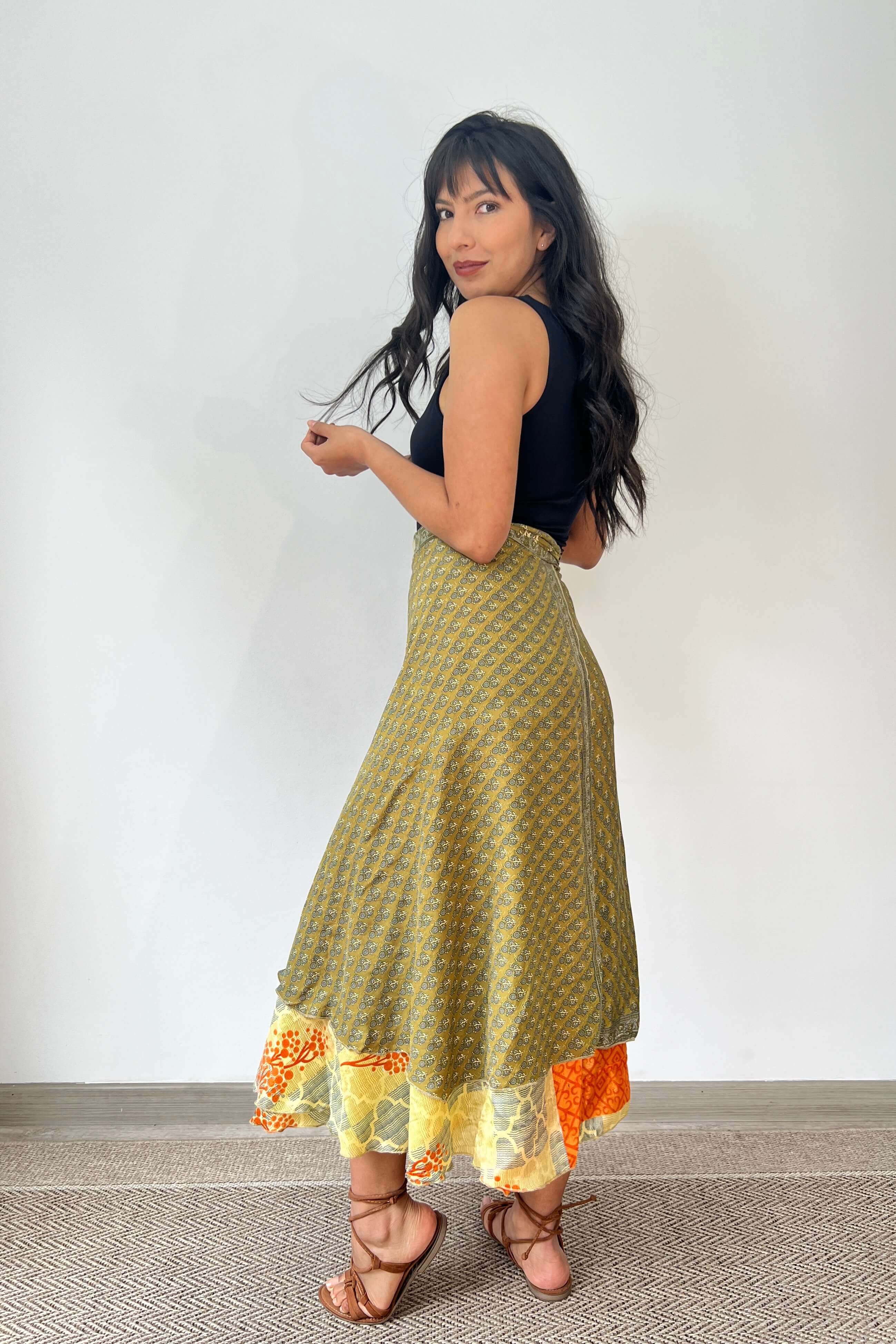 Falda Doble Faz Seda