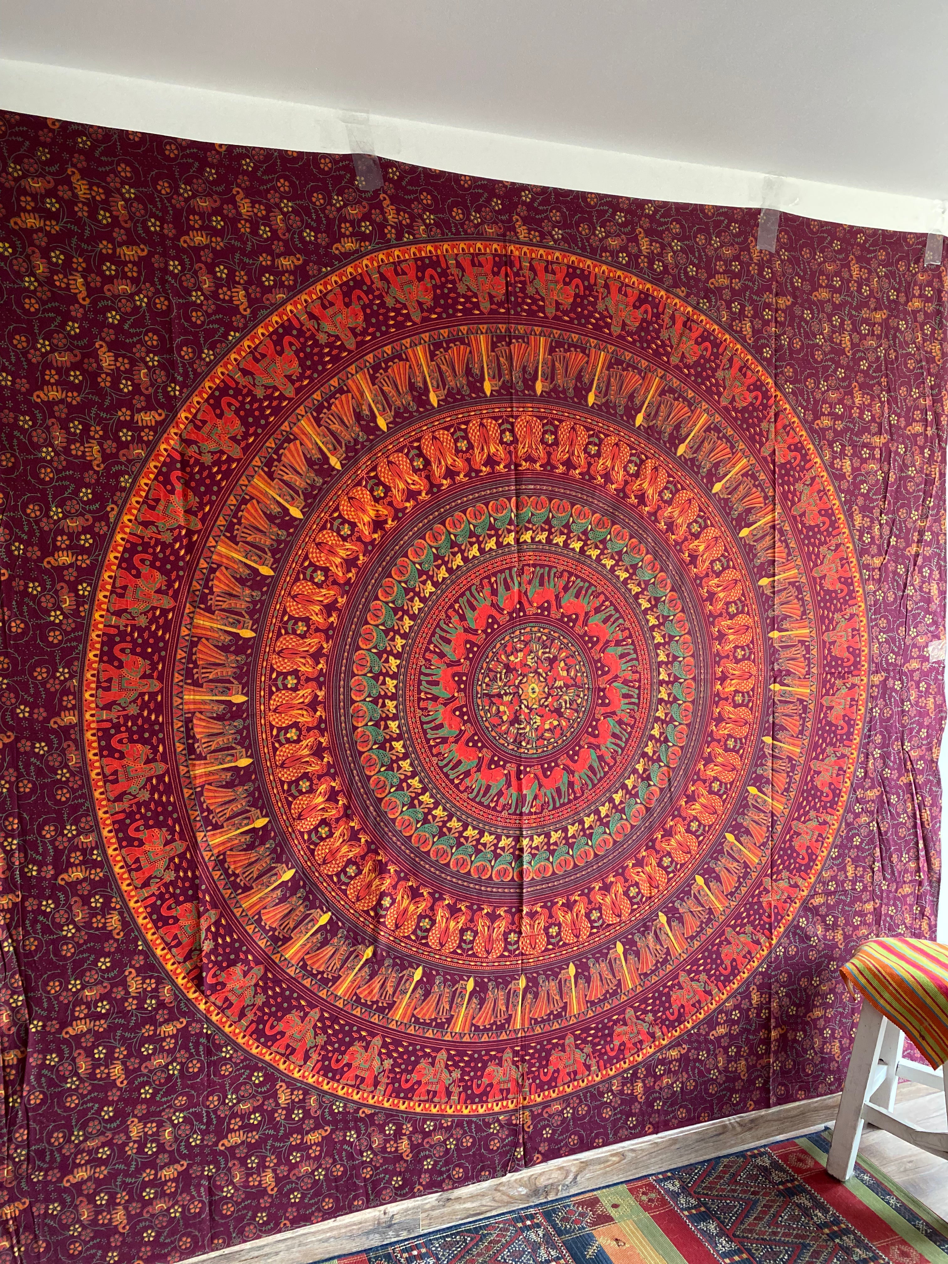 Tela Mandala Vinotinto