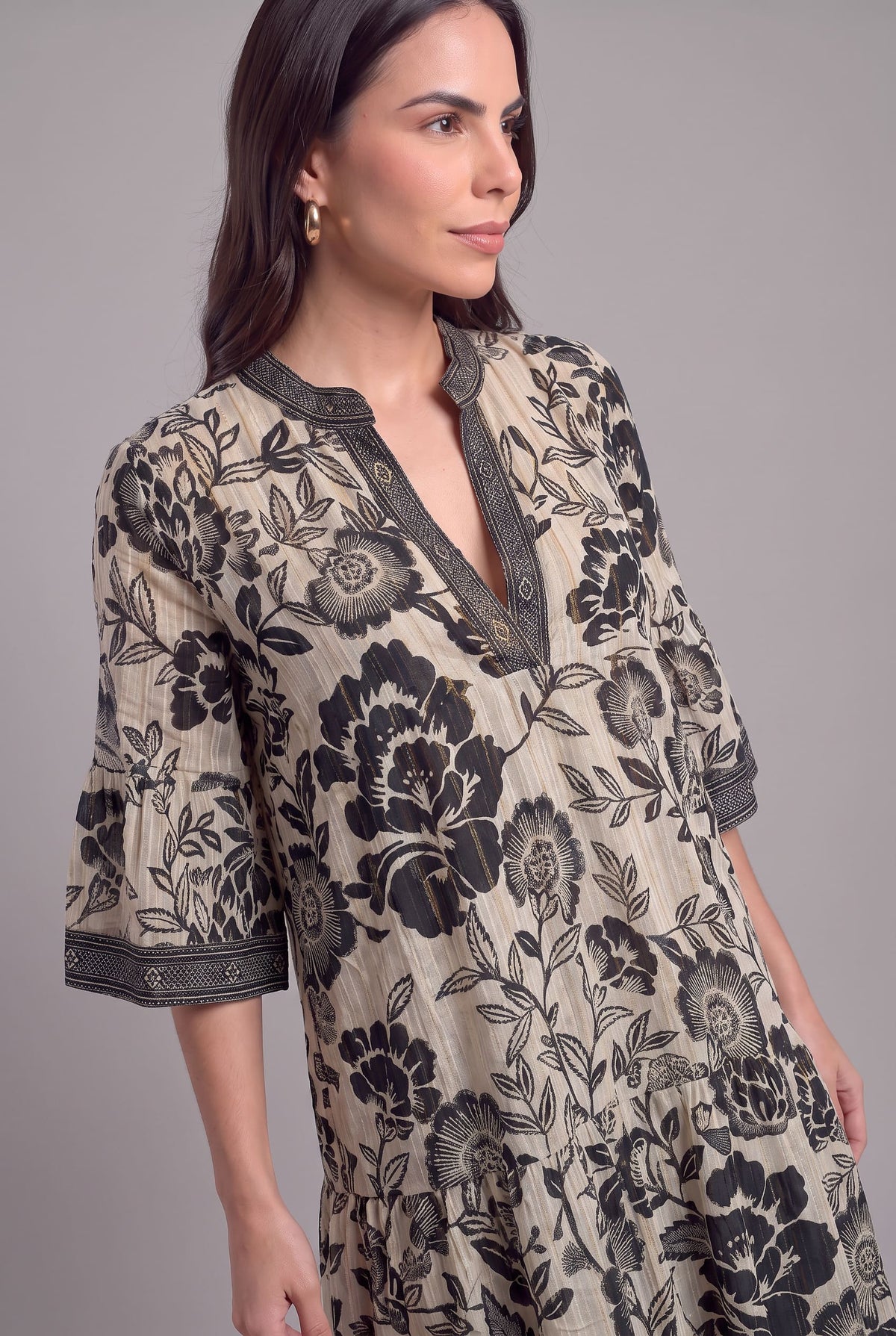 Vestido Flores Nocturnas