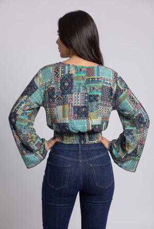 Blusa Boho Verde - Seleno Shop