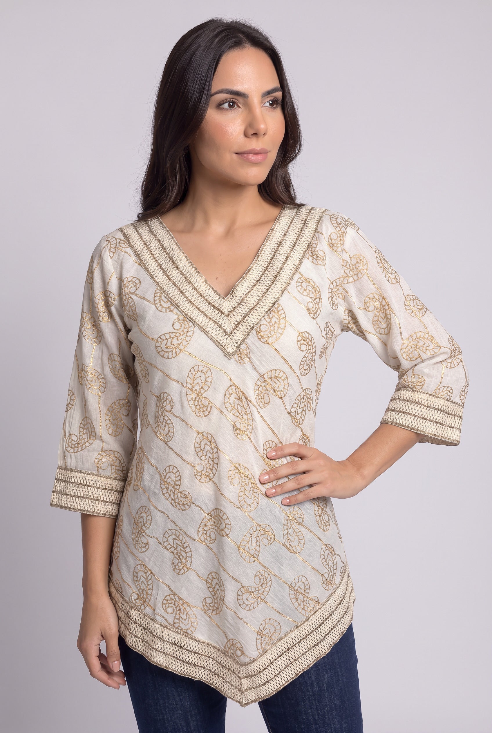 Blusa Loto Beige - Seleno Shop