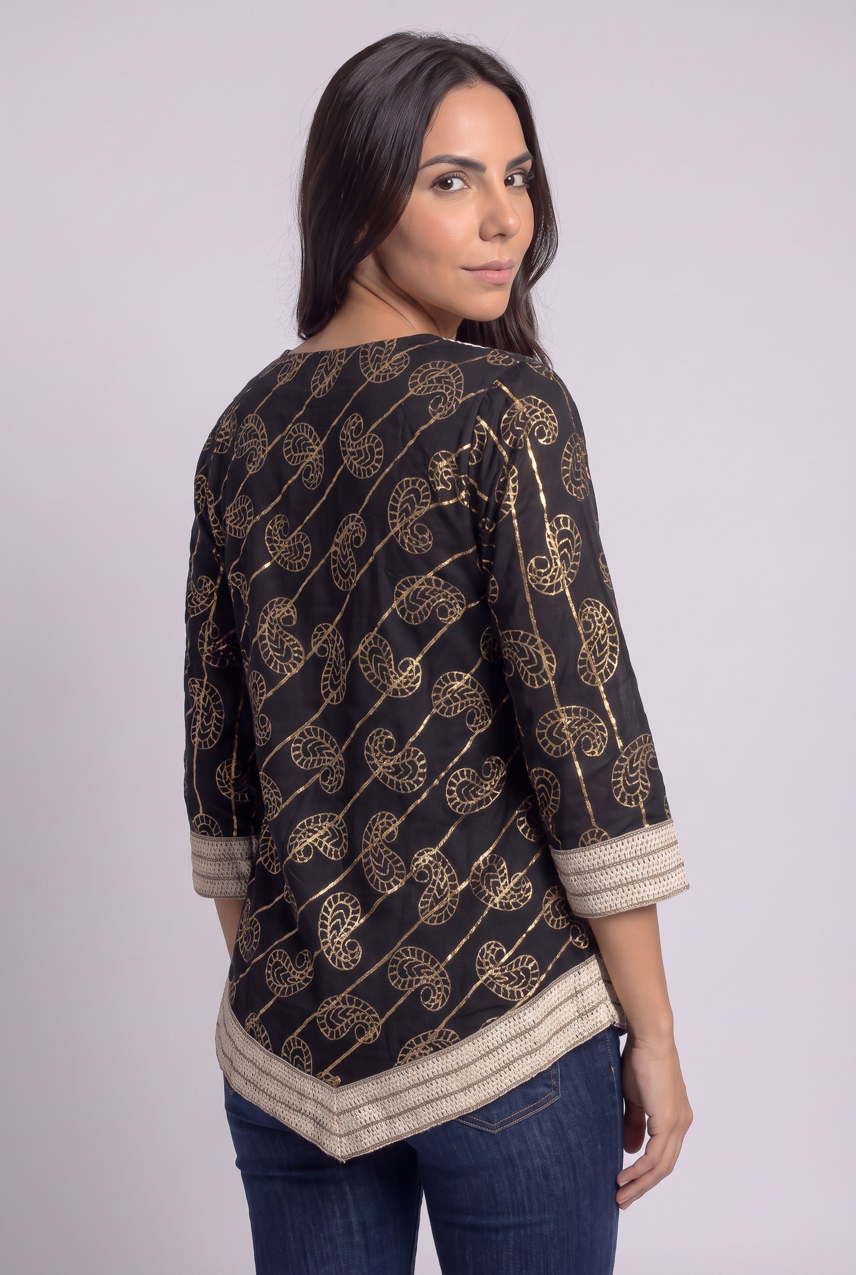 Blusa Loto Negra - Seleno Shop