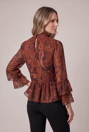 Blusa Paisley Vinotinto - Seleno Shop