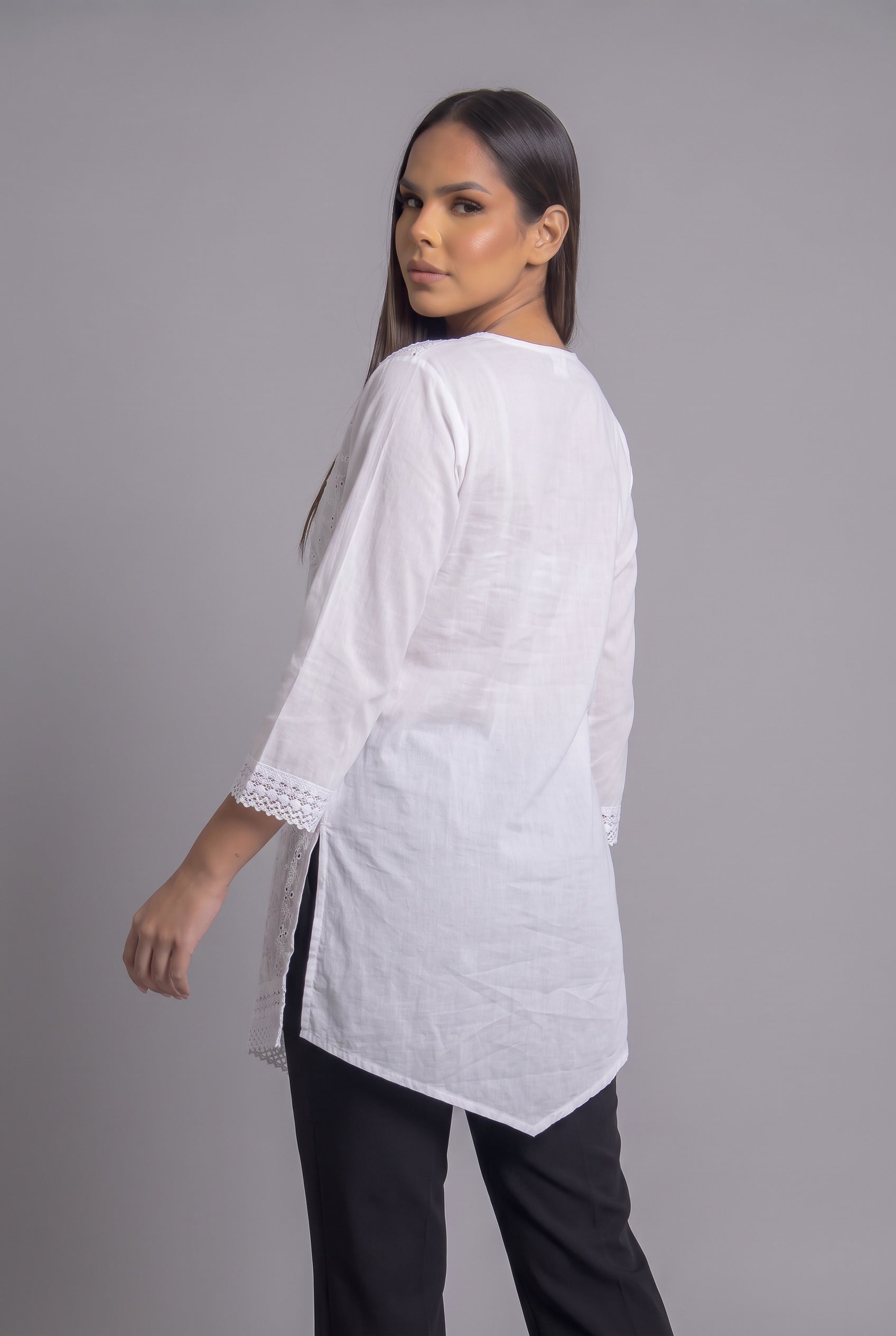 Bluson Blanco Bordado - Seleno Shop