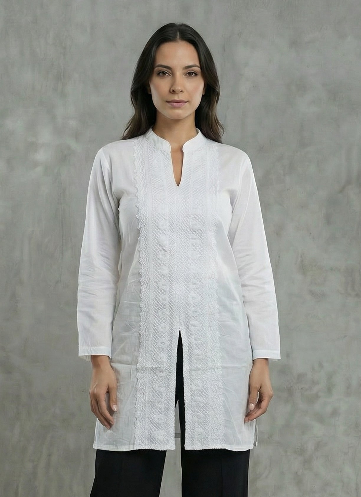 Bluson Blanco Bordado - Seleno Shop