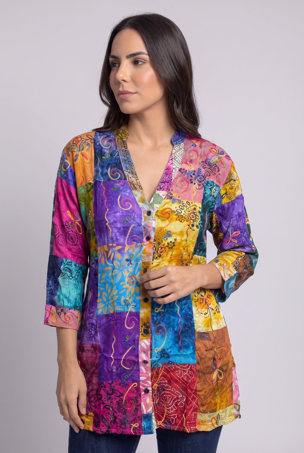 Bluson Patchwork Talla L - Seleno Shop