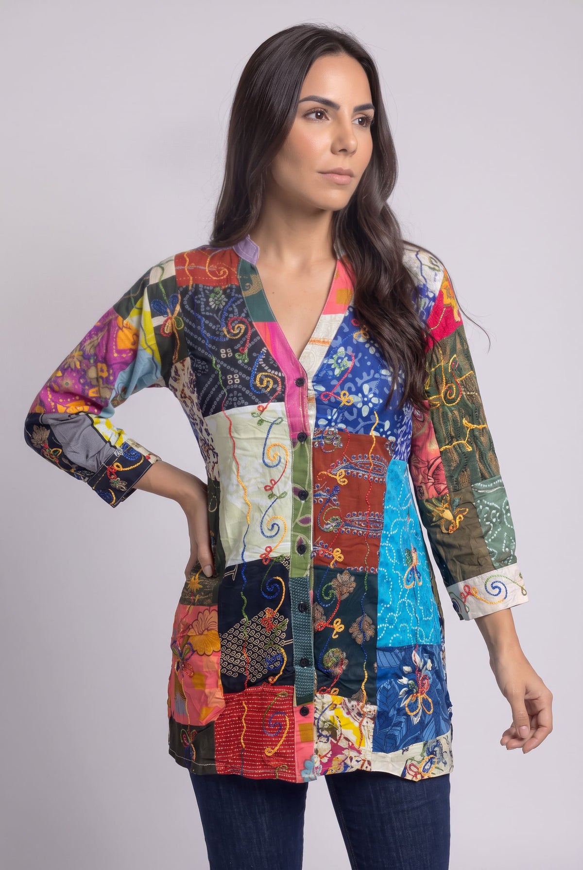 Bluson Patchwork Talla M - Seleno Shop