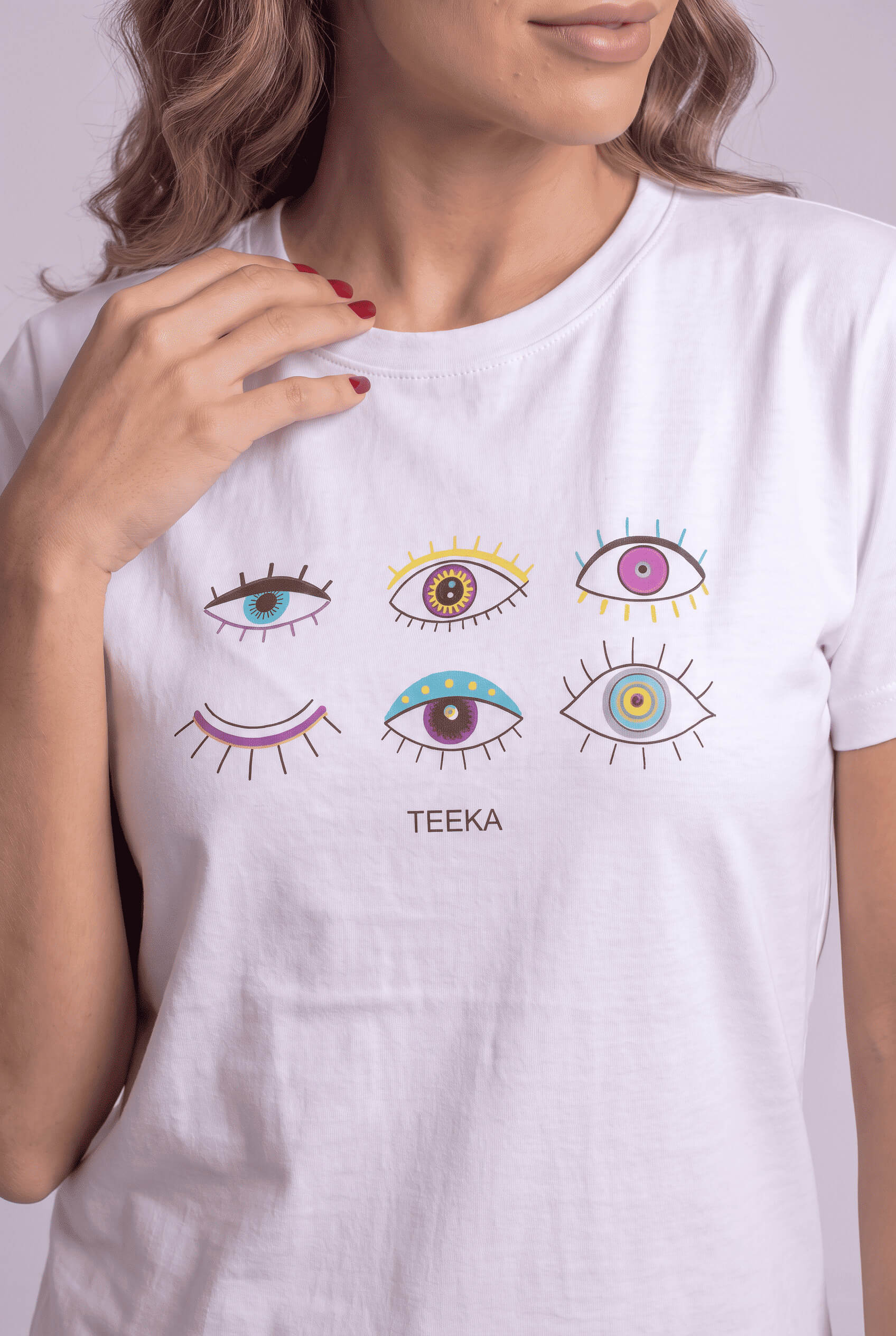 Camisetas Blanca Seleno Ojos - Seleno Shop