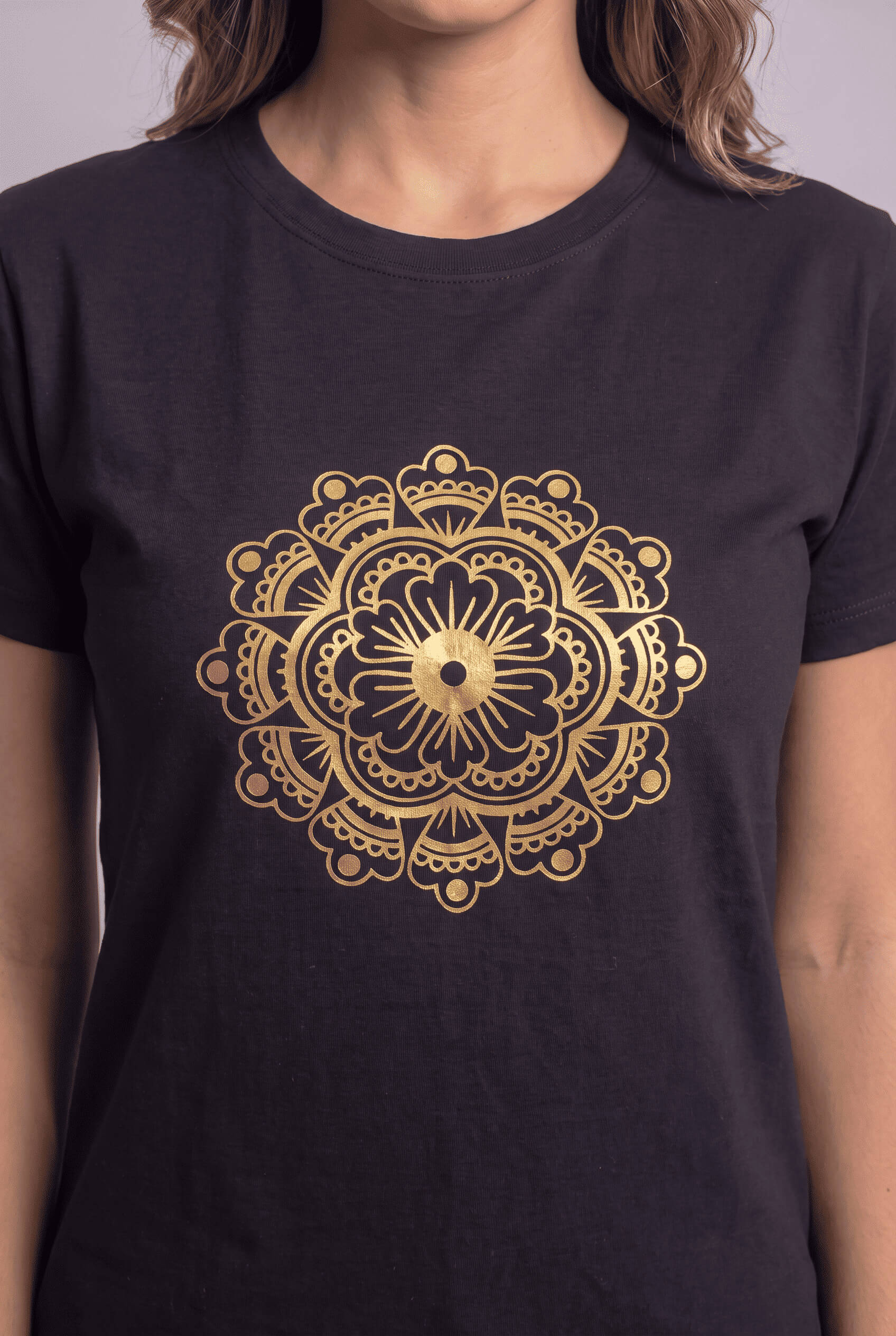 Camisetas Negra Mandala - Seleno Shop