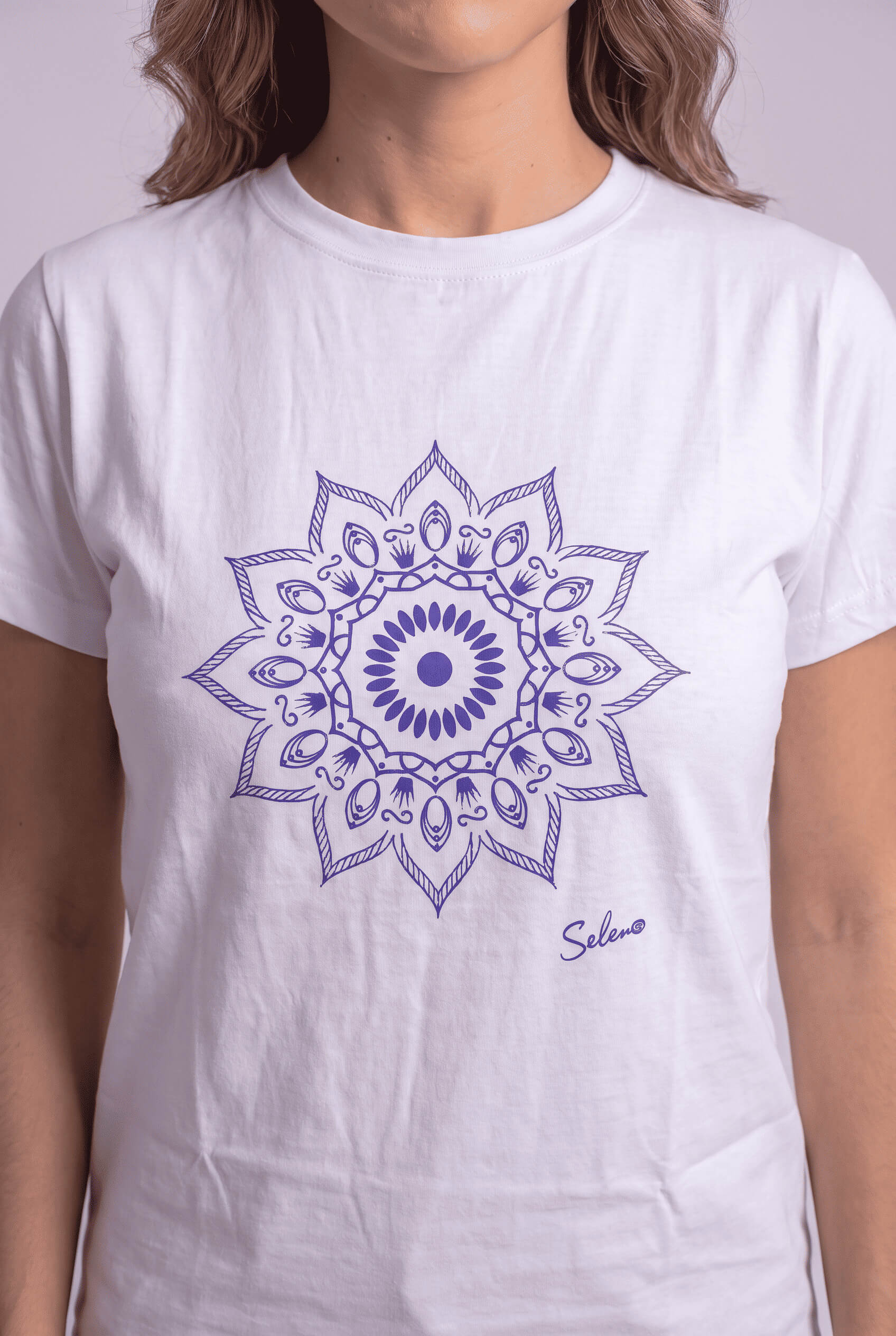 Camisetas Seleno Blanca Mandala - Seleno Shop