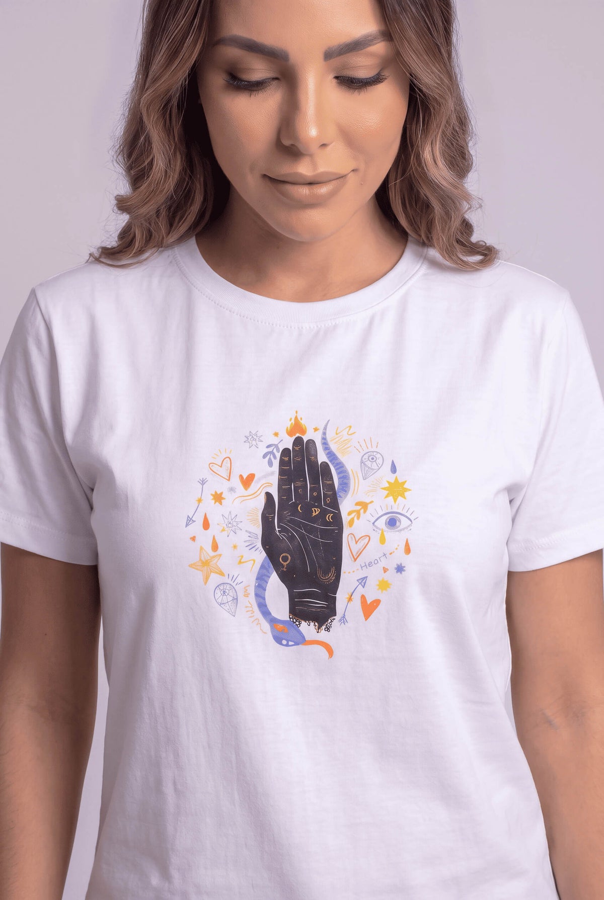 Camisetas Seleno Blanca Mano - Seleno Shop