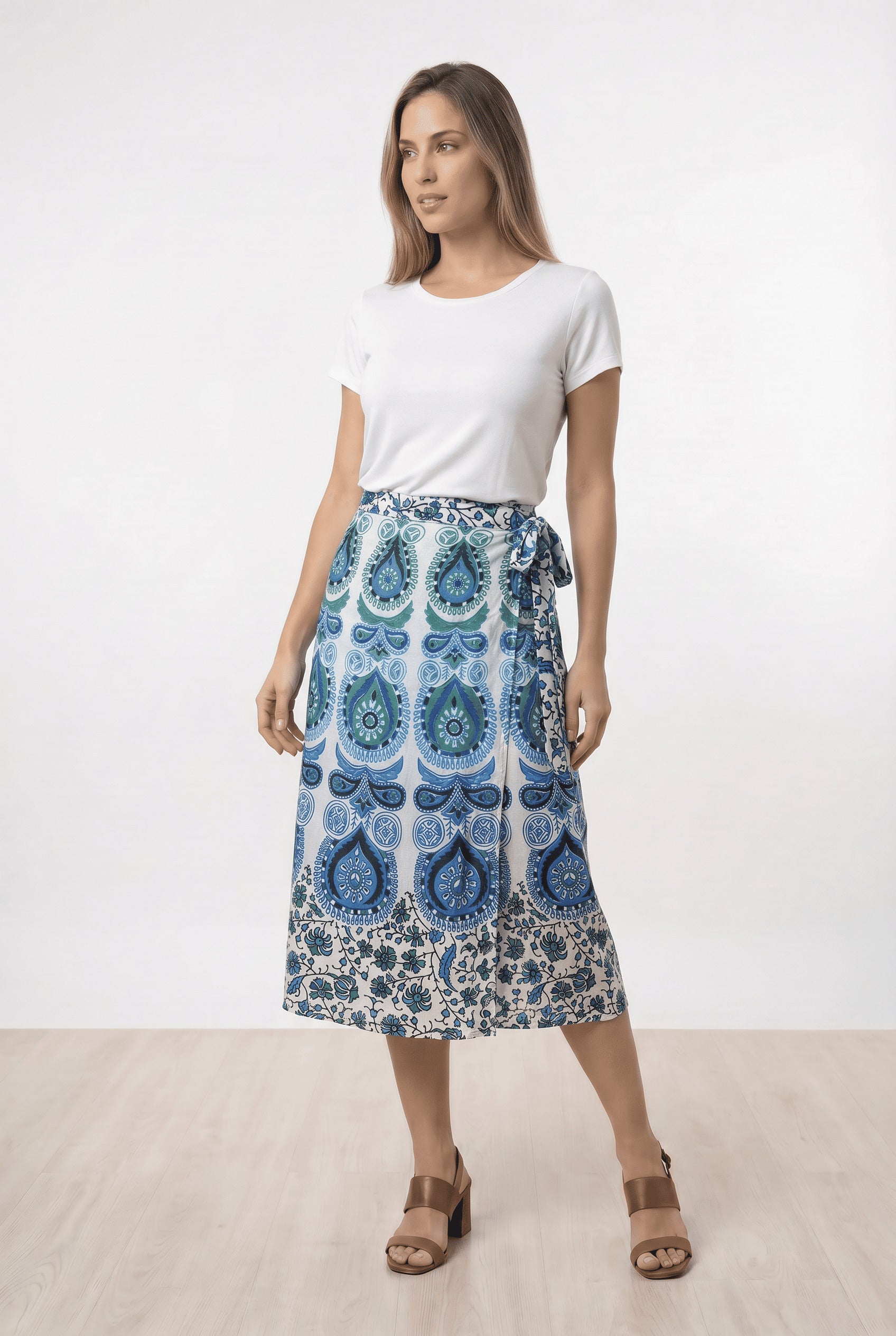 Falda Corta Envolvente - Seleno Shop