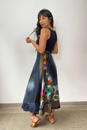 Falda Doble Faz Seda - Seleno Shop