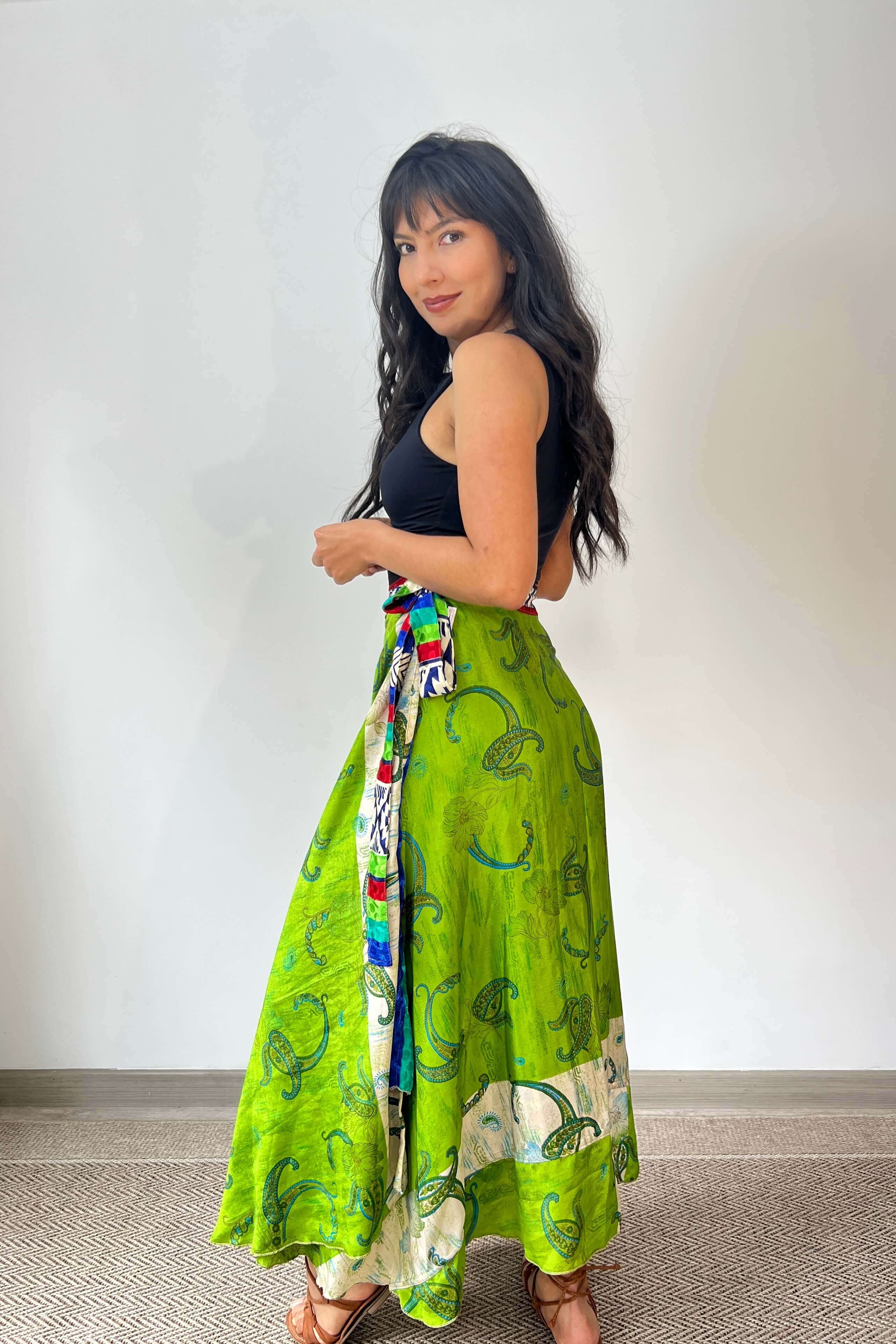 Falda Doble Faz Seda - Seleno Shop