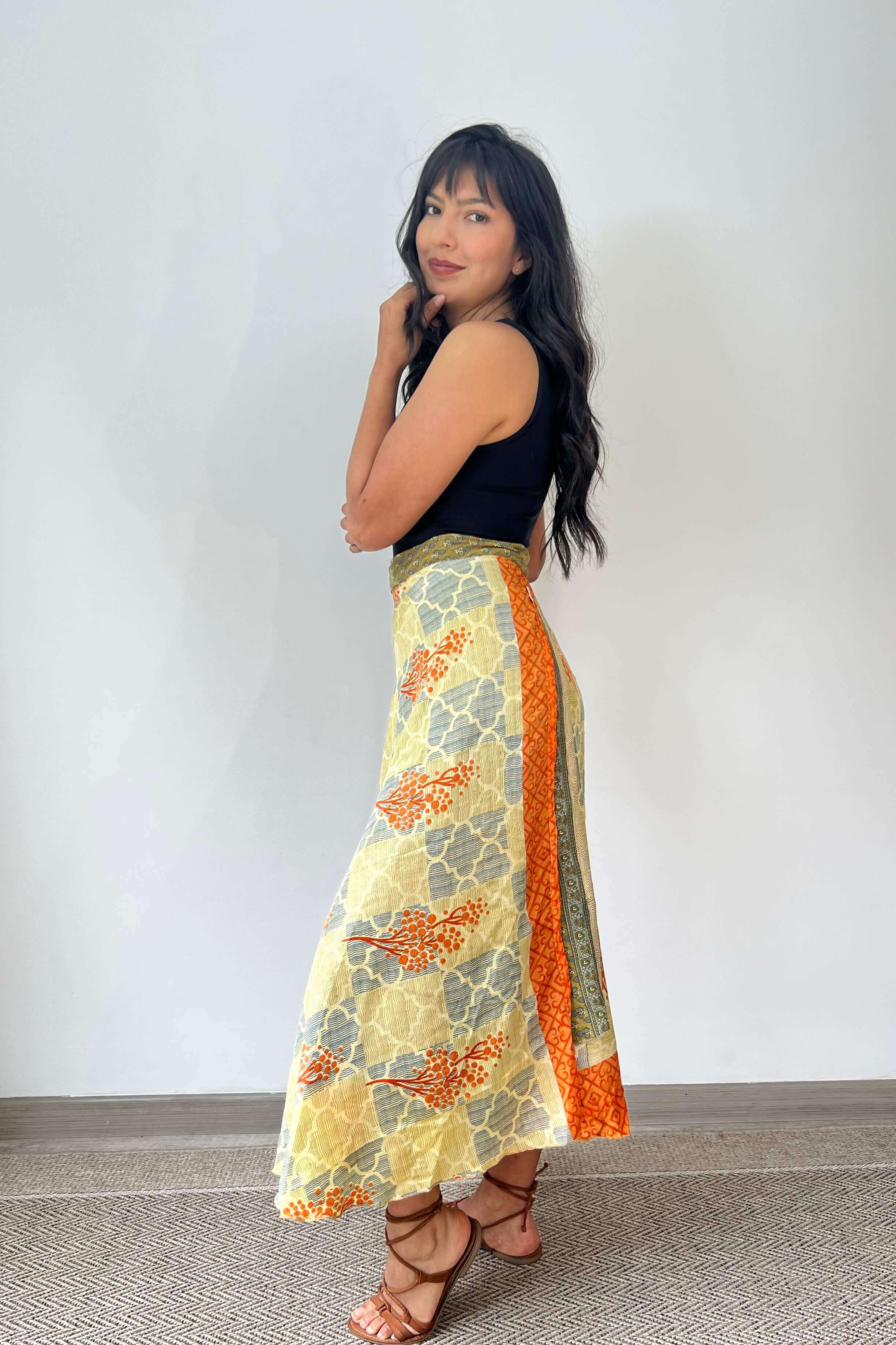 Falda Doble Faz Seda - Seleno Shop