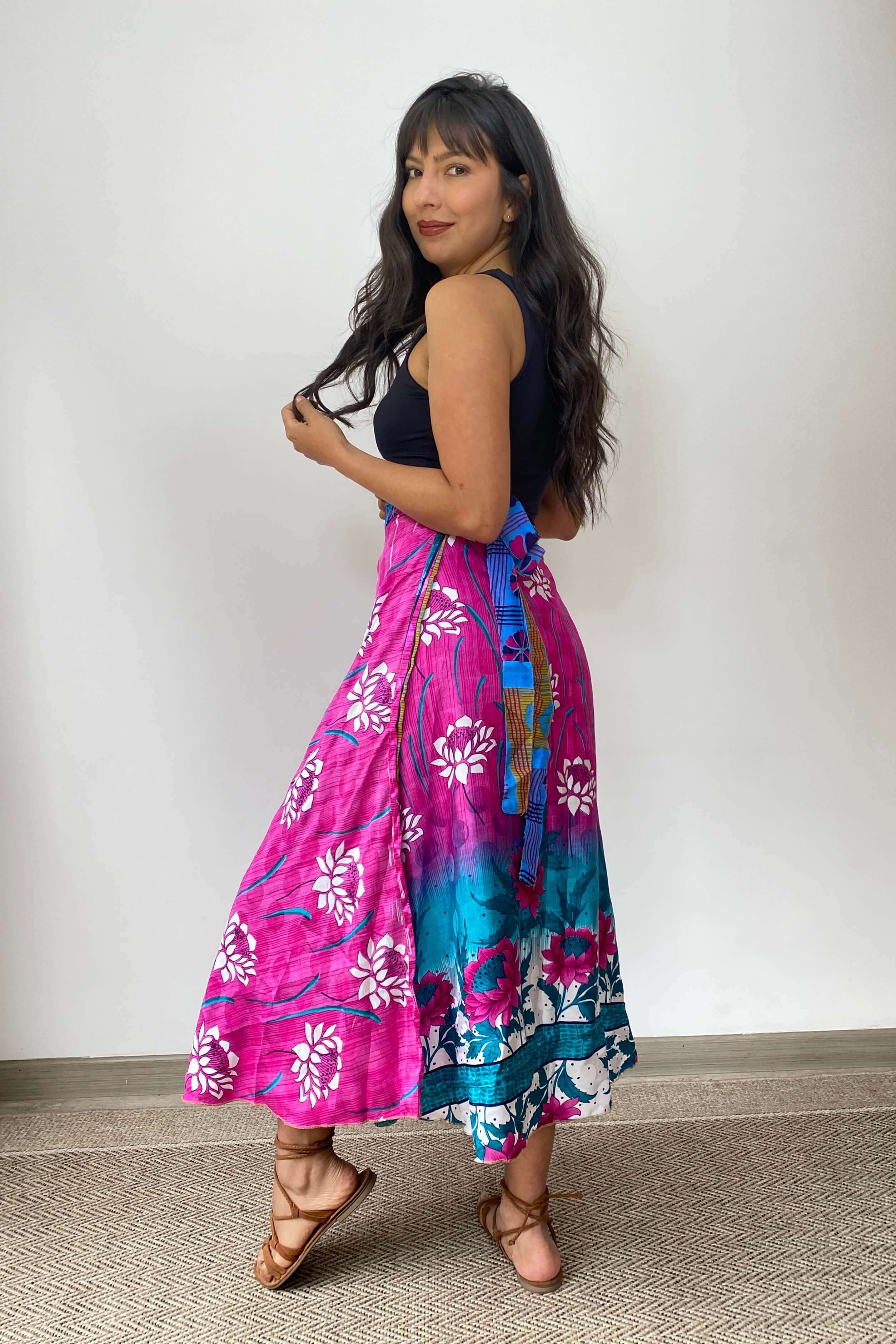 Falda Doble Faz Seda - Seleno Shop