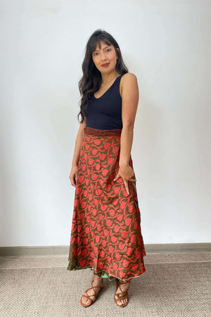 Falda Doble Faz Seda - Seleno Shop