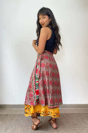 Falda Doble Faz Seda - Seleno Shop