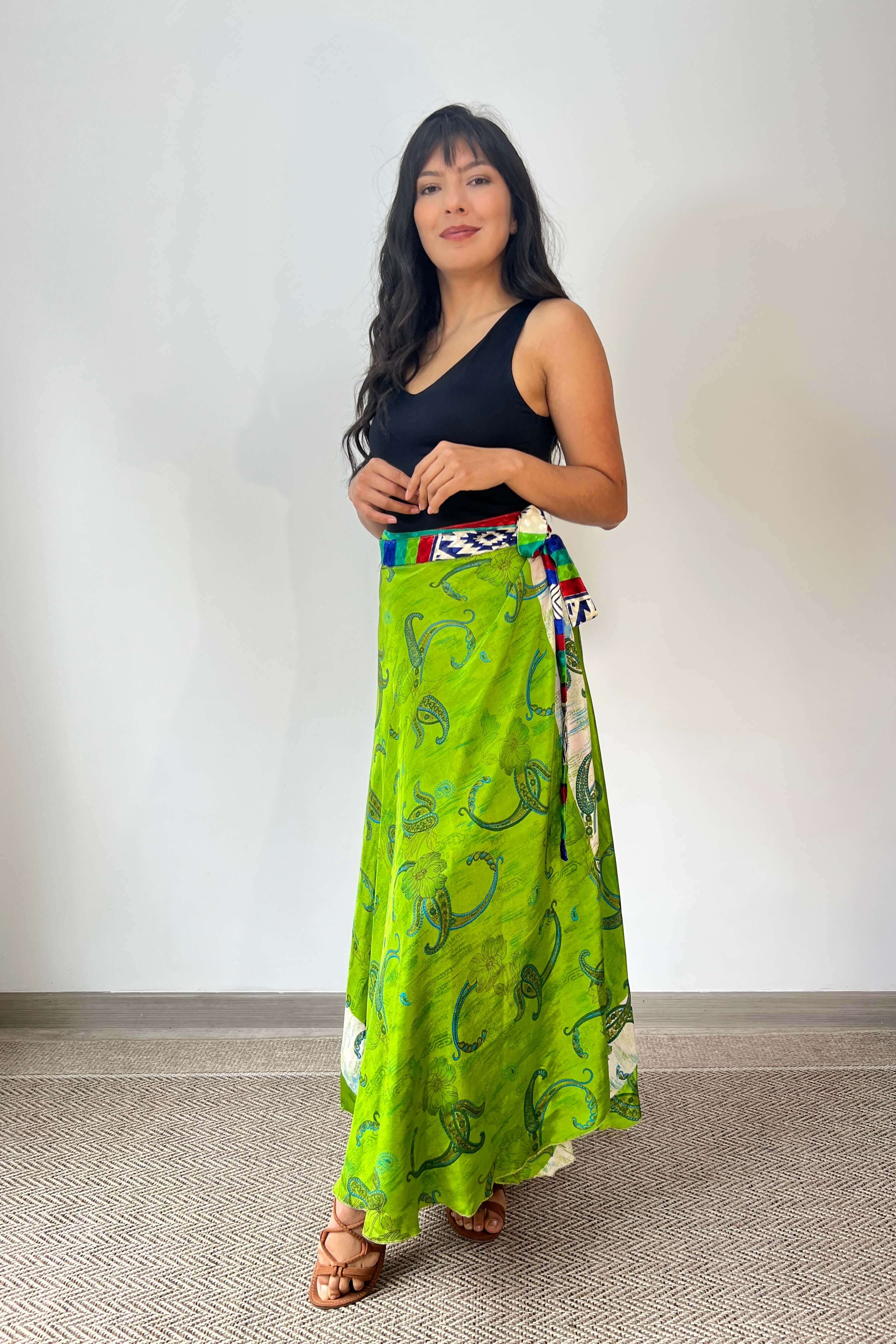 Falda Doble Faz Seda - Seleno Shop