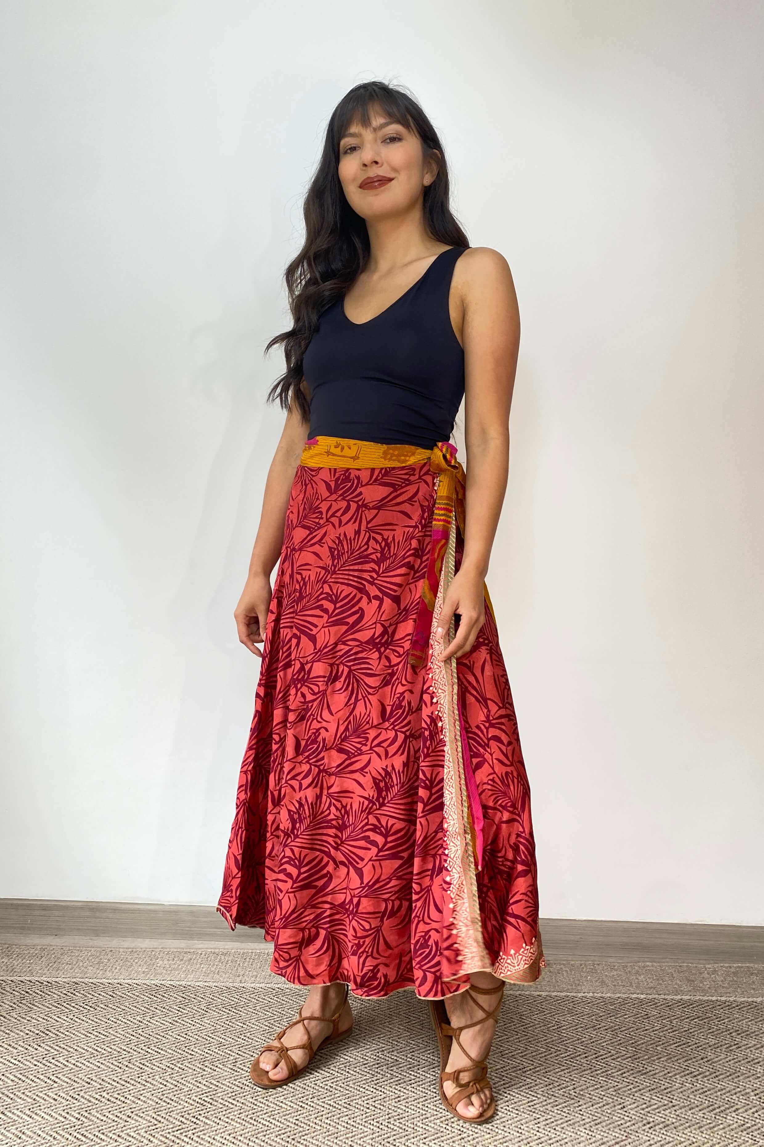 Falda Doble Faz Seda - Seleno Shop