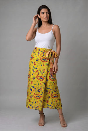 Falda Envolvente Doble Faz en Seda - Seleno Shop