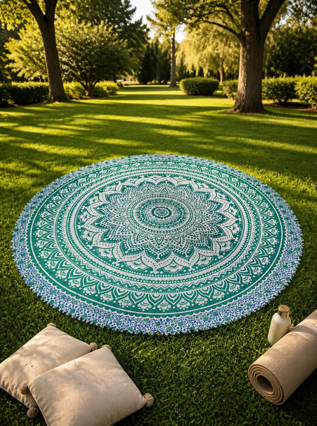Mandala Redonda en Algodón - Seleno Shop