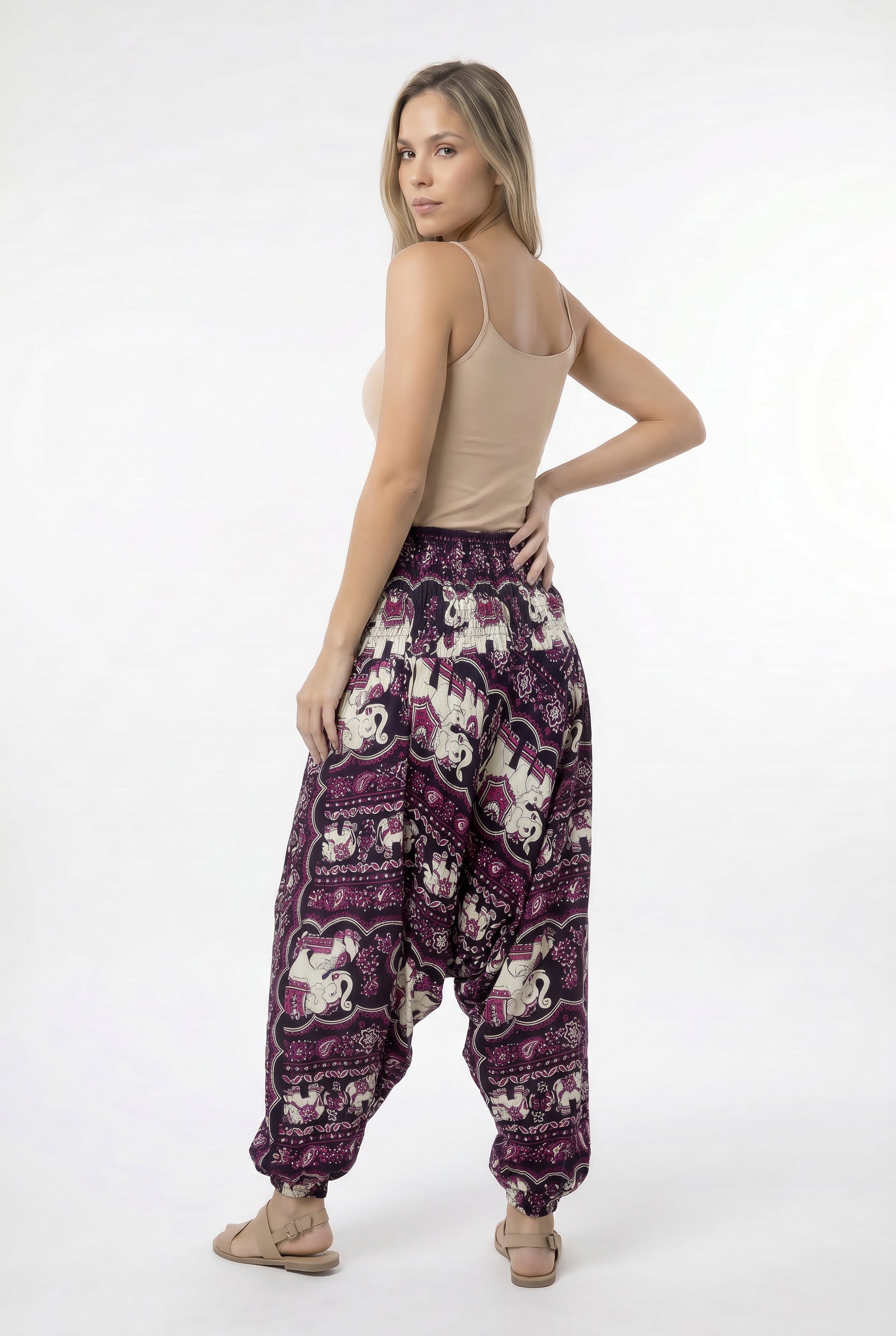 Pantalon Harem Elefantes - Seleno Shop