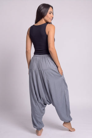 Pantalon Harem Gris - Seleno Shop