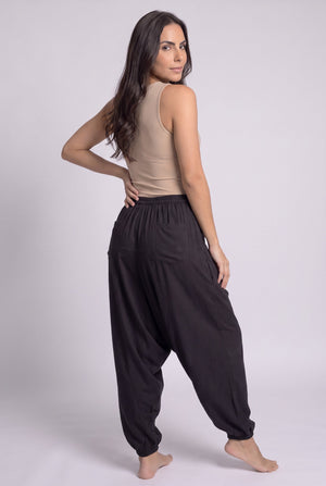 Pantalon Harem Negro - Seleno Shop