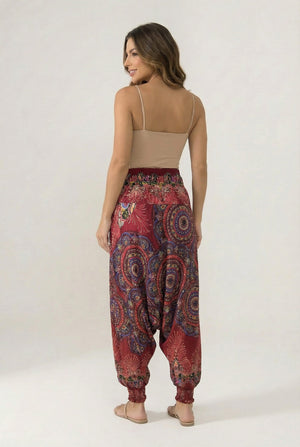 Pantalon Harem Rojo Mandalas - Seleno Shop