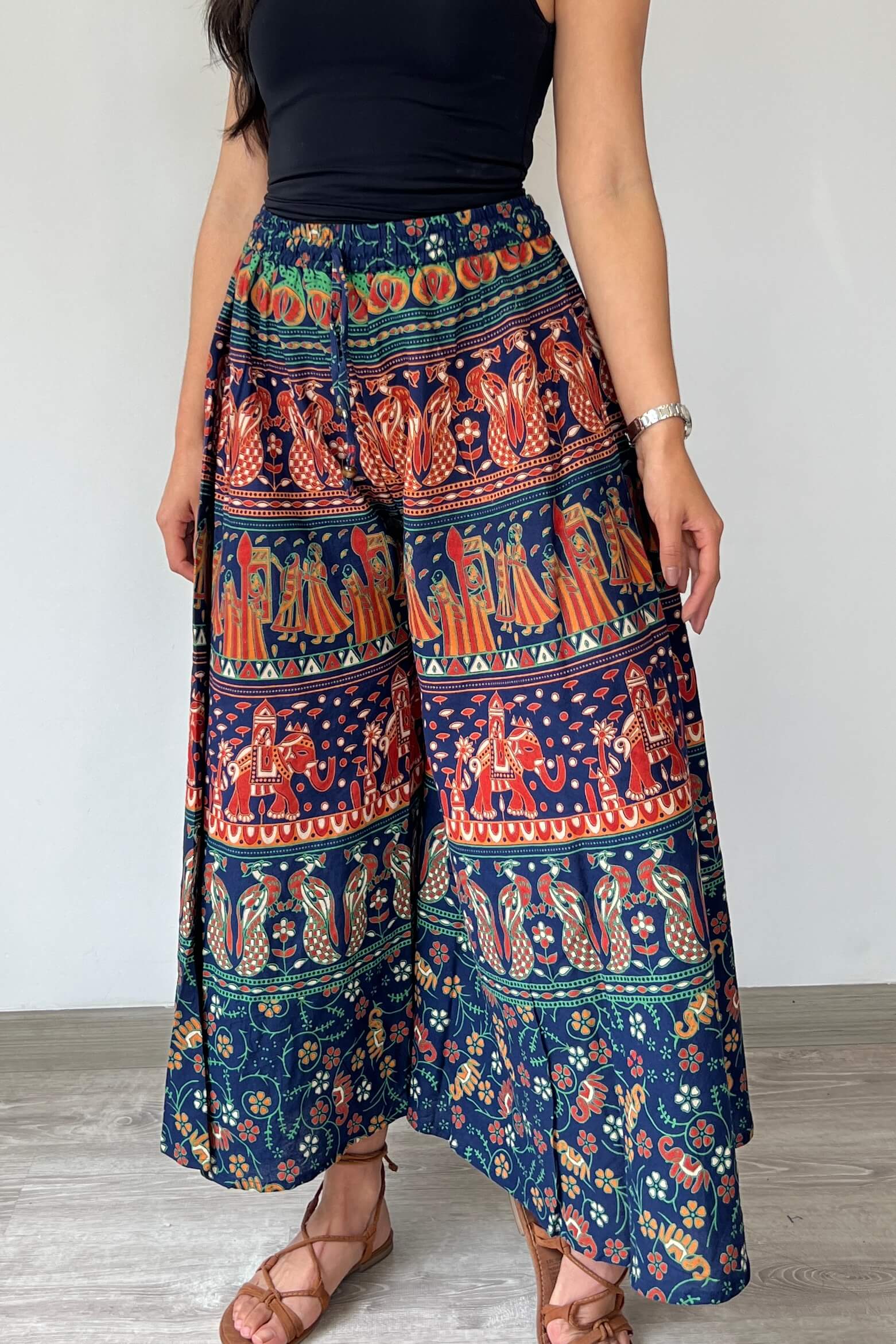 Pantalon Hippie Azul - Seleno Shop