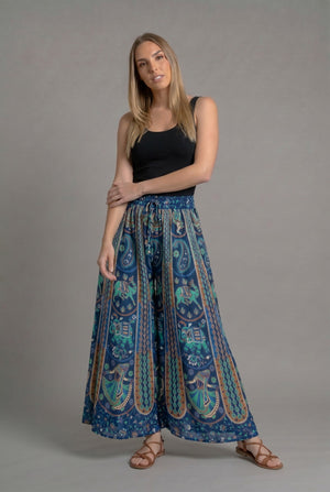 Pantalon Hippie Azul - Seleno Shop