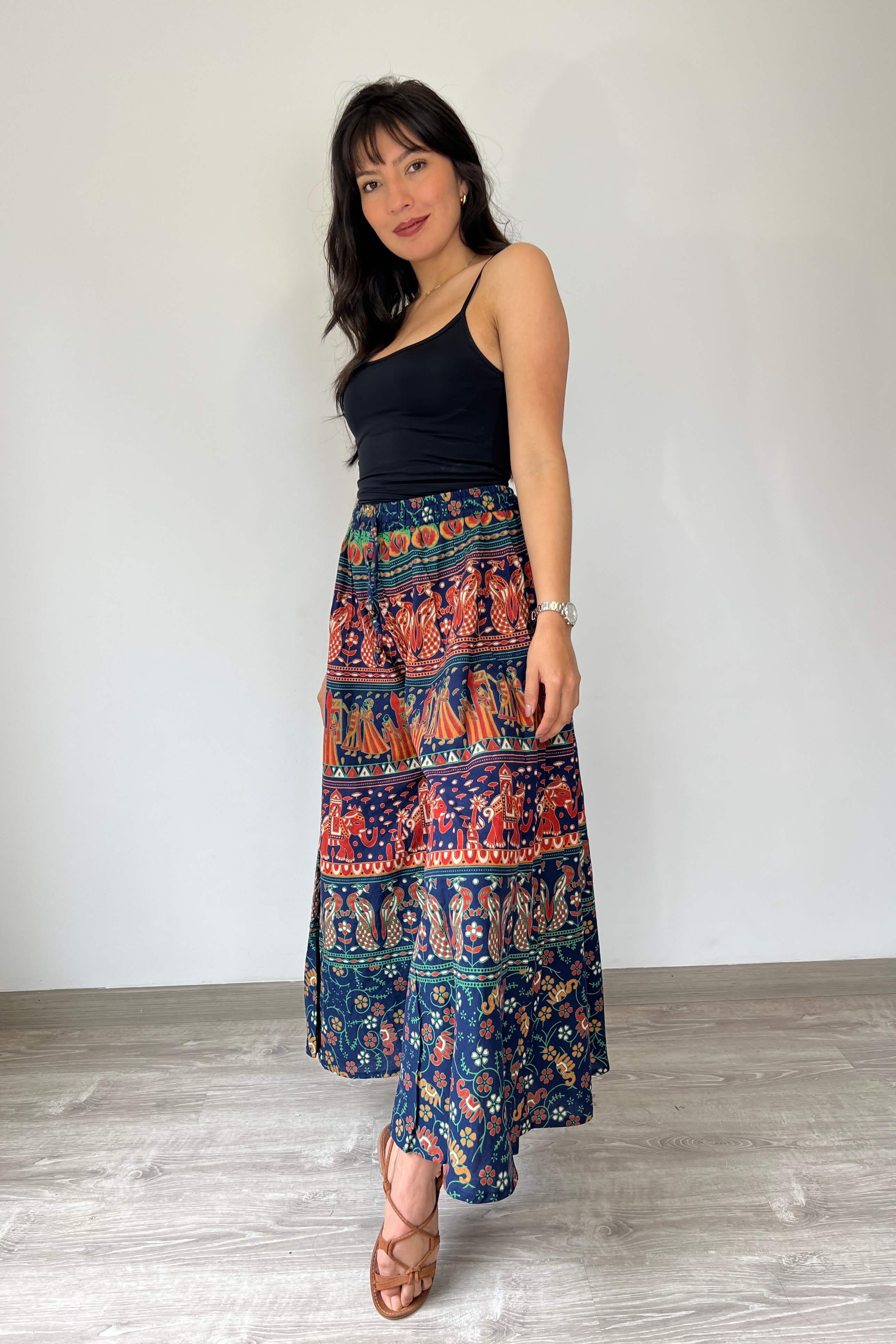 Pantalon Hippie Azul - Seleno Shop