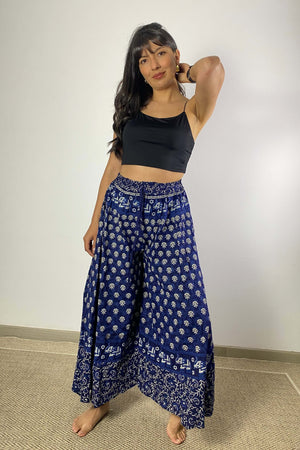 Pantalon Hippie Azul - Seleno Shop