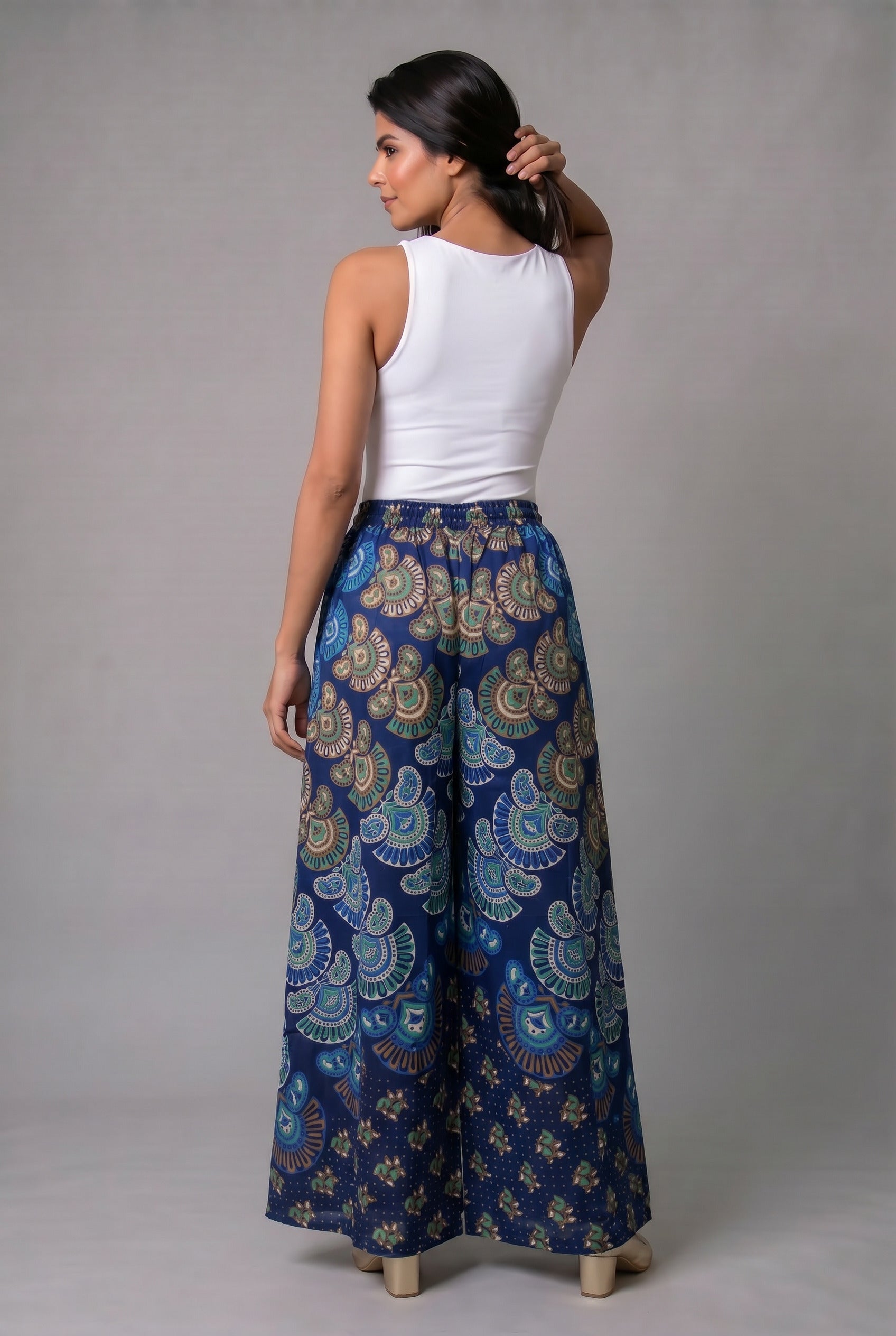 Pantalon Hippie Mariposa Azul - Seleno Shop