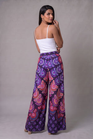 Pantalon Hippie Mariposa Morado - Seleno Shop