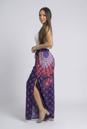 Pantalon Hippie Mariposa Morado - Seleno Shop