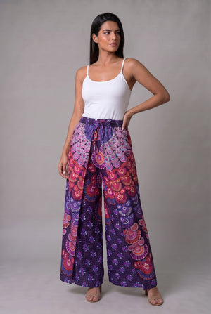 Pantalon Hippie Mariposa Morado - Seleno Shop