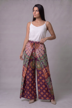 Pantalon Hippie Mariposa Vinotinto - Seleno Shop