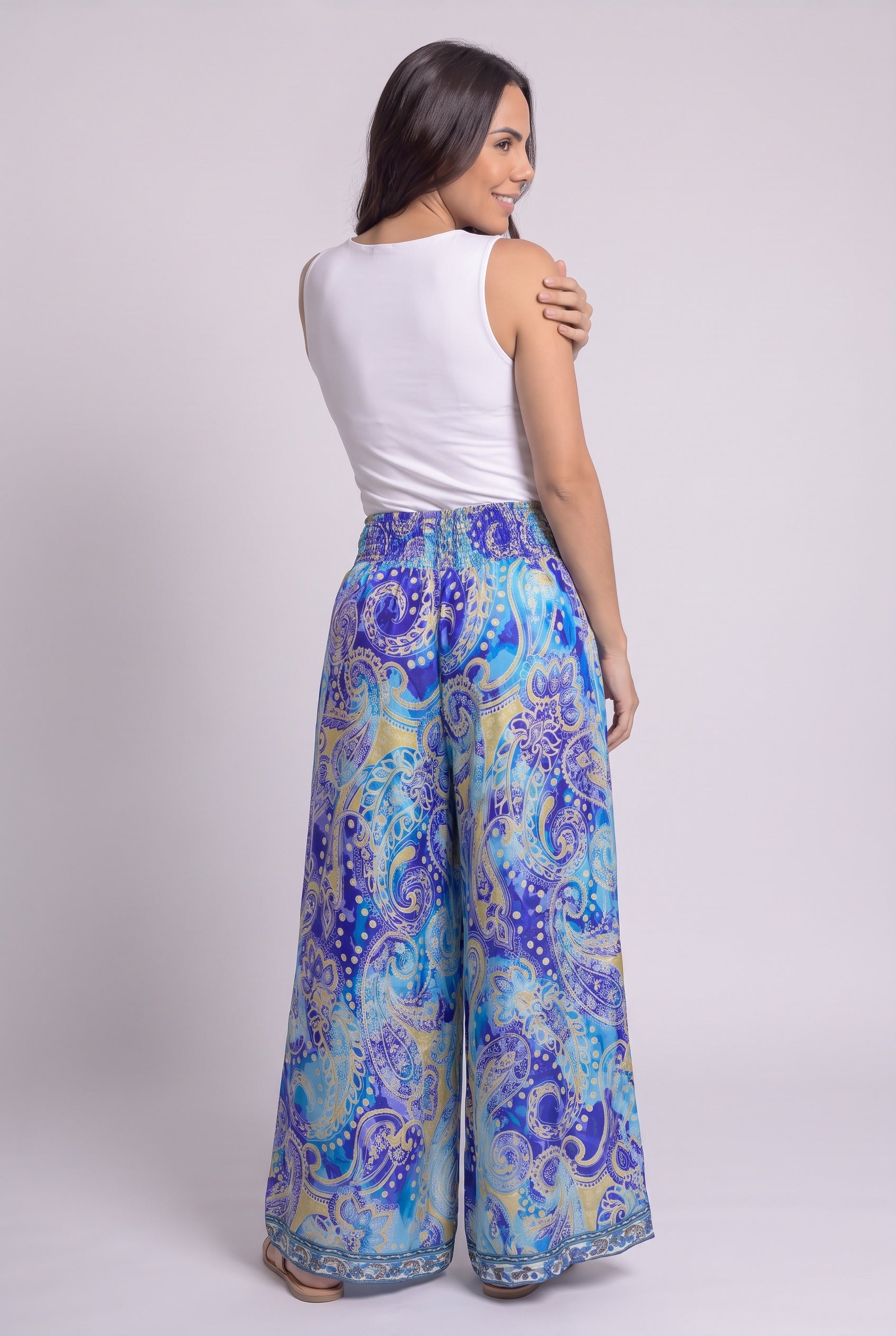 Pantalon Hippie Seda - Seleno Shop