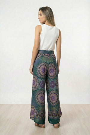 Pantalon Mariposa Verde Mandalas - Seleno Shop