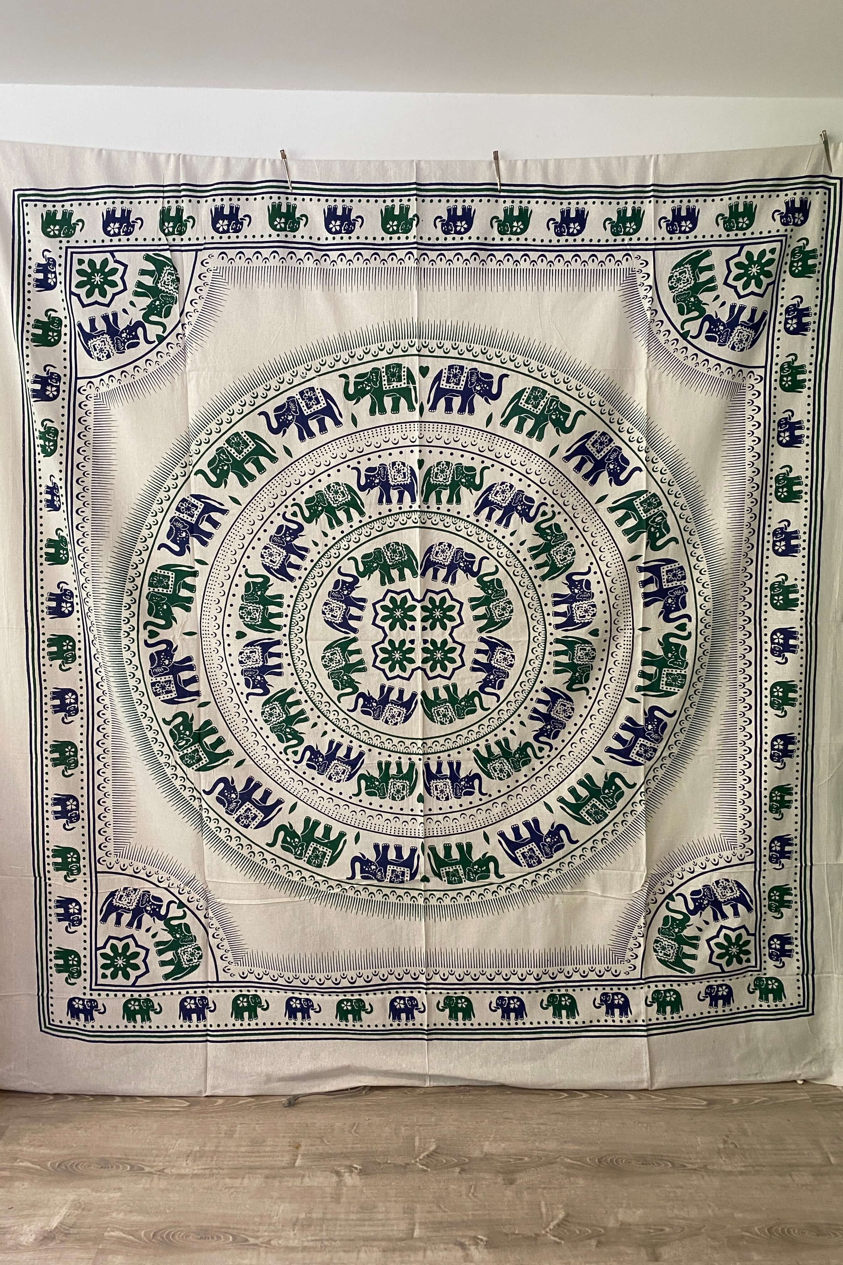 Tela Mandala Elefantes - Seleno Shop