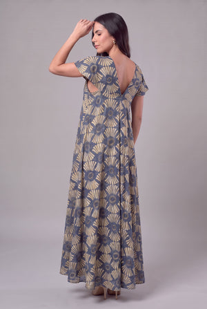 Vestido Boho Aura Azul - Seleno Shop