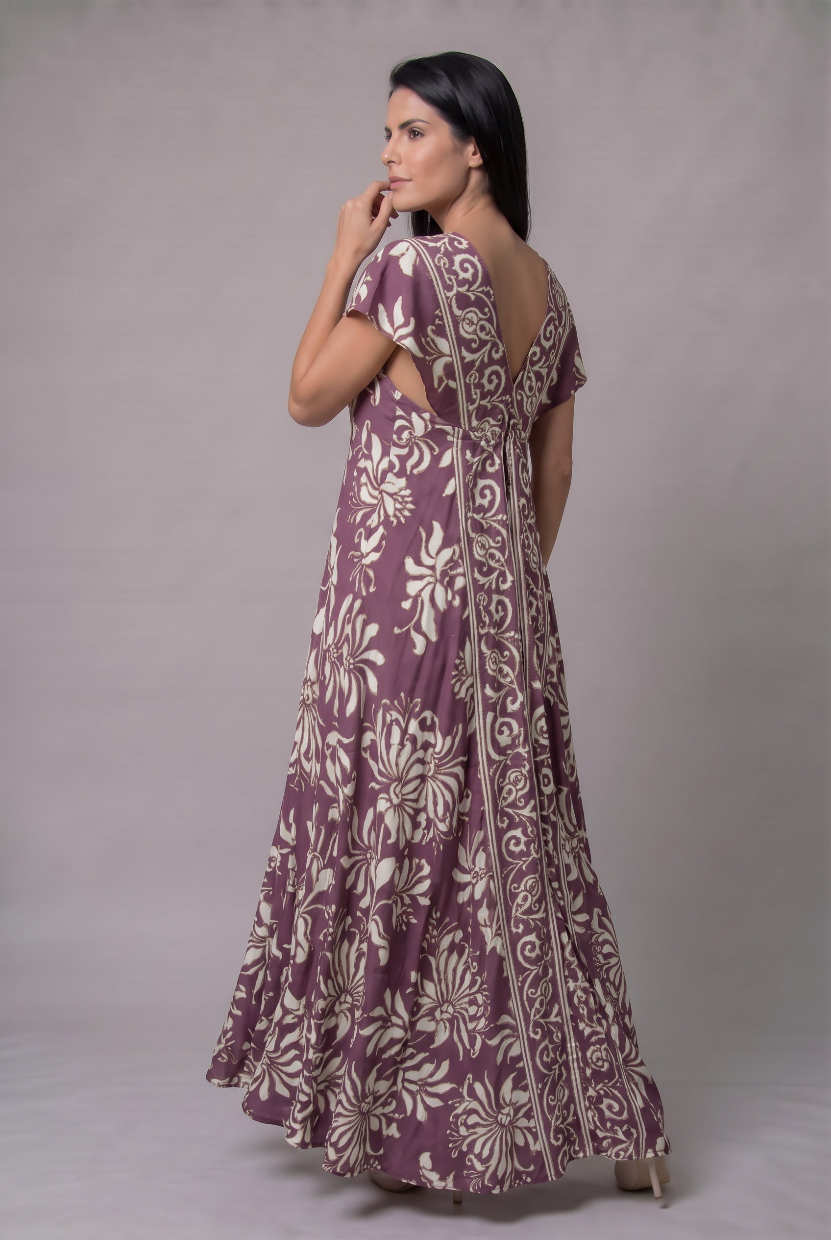 Vestido Boho Aura Vinotinto - Seleno Shop